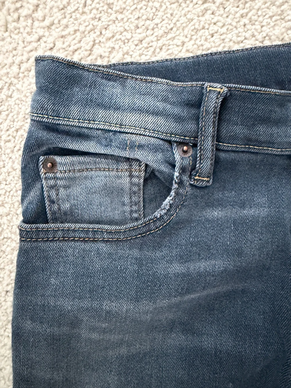 GAP Kids Skinny Jeans Boys Size 12 Husky Medium Wash Stretch Denim